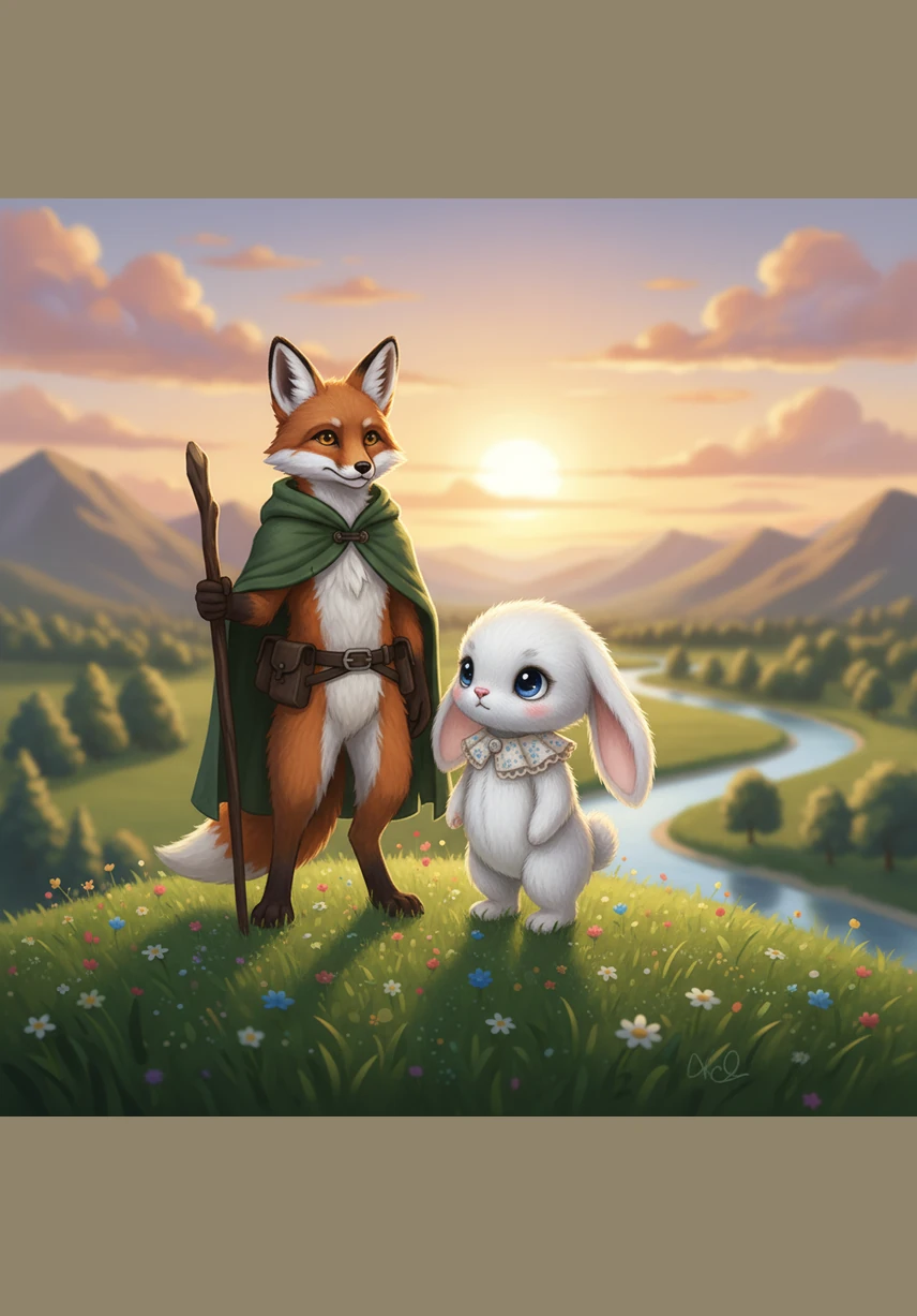 High on a hill, Bella suddenly pointed toward a familiar sight in the distance. It was the Great Oak Tree, the landmark her mother always told her to look for when it was time to come home.