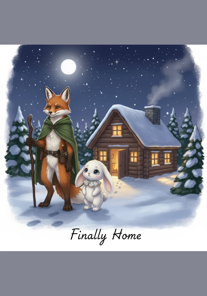 As the stars began to twinkle in the night sky, Finley walked home with a light heart and a wagging tail. He was no longer a lonely fox, for he had found the greatest treasure of all: a true best friend.
