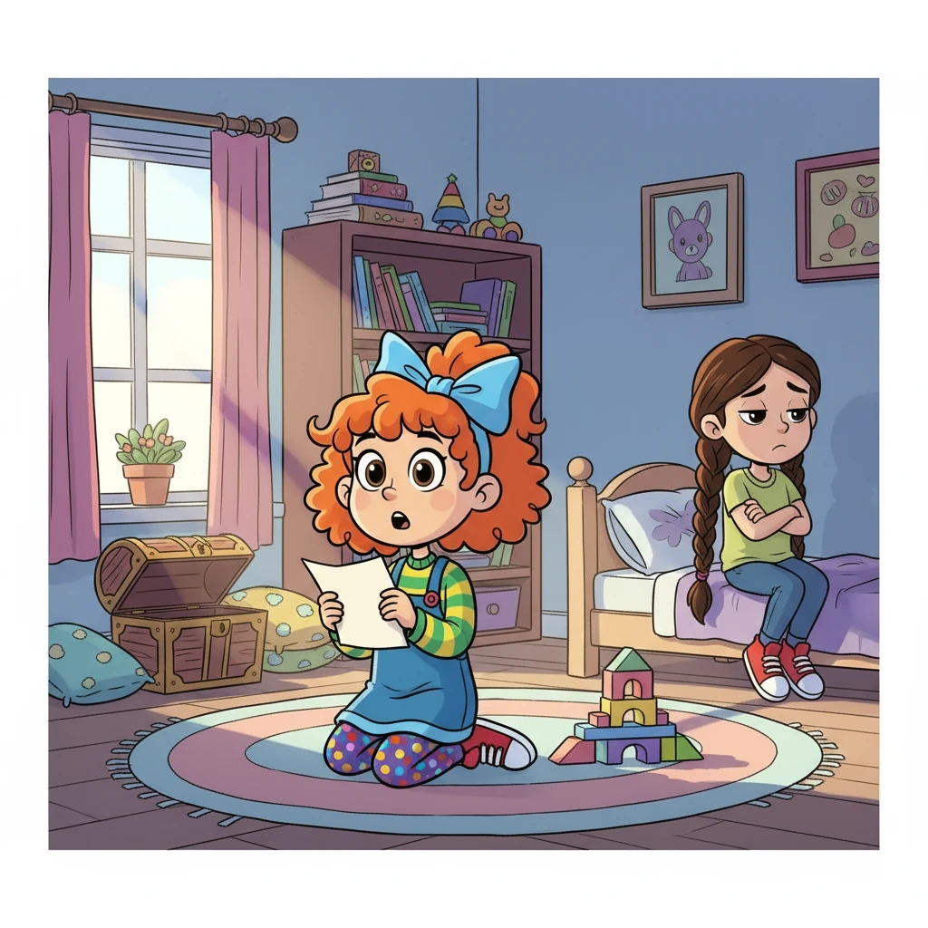 Элвира менен Дария экөө тең конкурска даярданып жатканда, бири-бирине таарынып, сүйлөшпөй калышты. Элвира Дариянын катып койгон сырын таап, анын ичиндеги катты окуду.