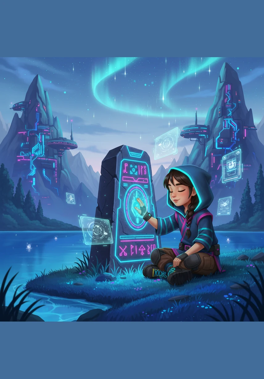 High in the mountains, near the shore of a crystal-clear lake, lived a little girl named Ailu. She spent hours sitting on the soft grass, listening to the mysterious whispers of the wind and believing that every ancient stone held its own unique story.