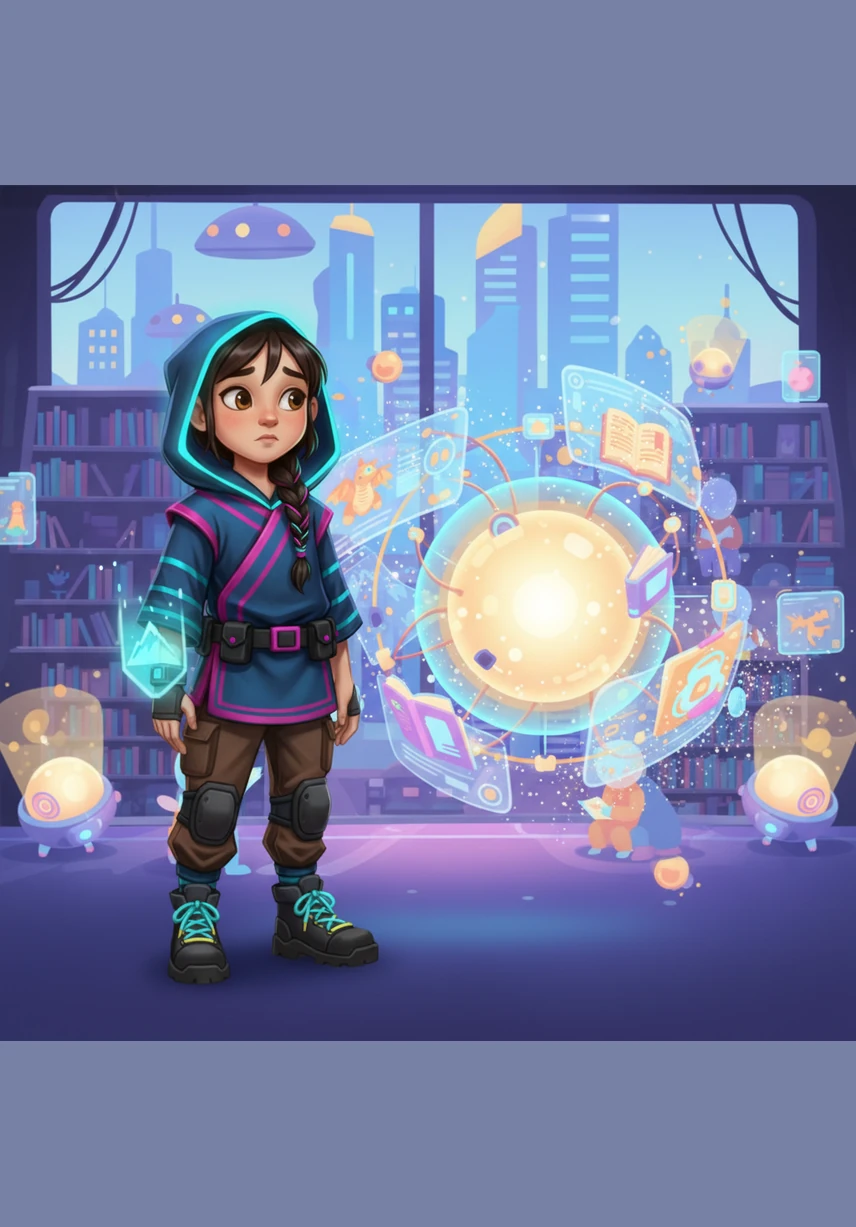 Ailu looked at the guest with wonder, not understanding how something as beautiful as a story could simply disappear. The guardian glowed sadly, explaining that without a storyteller, tales lose their power and eventually dissolve into nothingness.