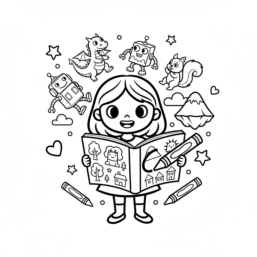 coloring pages printable - 涂色本