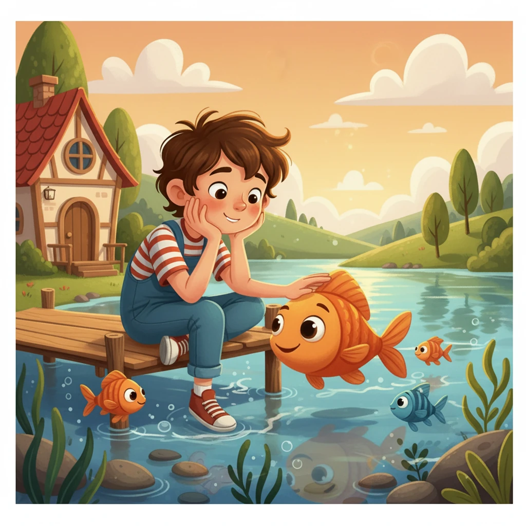 A partir daquele dia, Miguel e o peixe dourado se tornaram grandes amigos. Eles passavam horas juntos, nadando e brincando no lago, compartilhando segredos e sonhos.