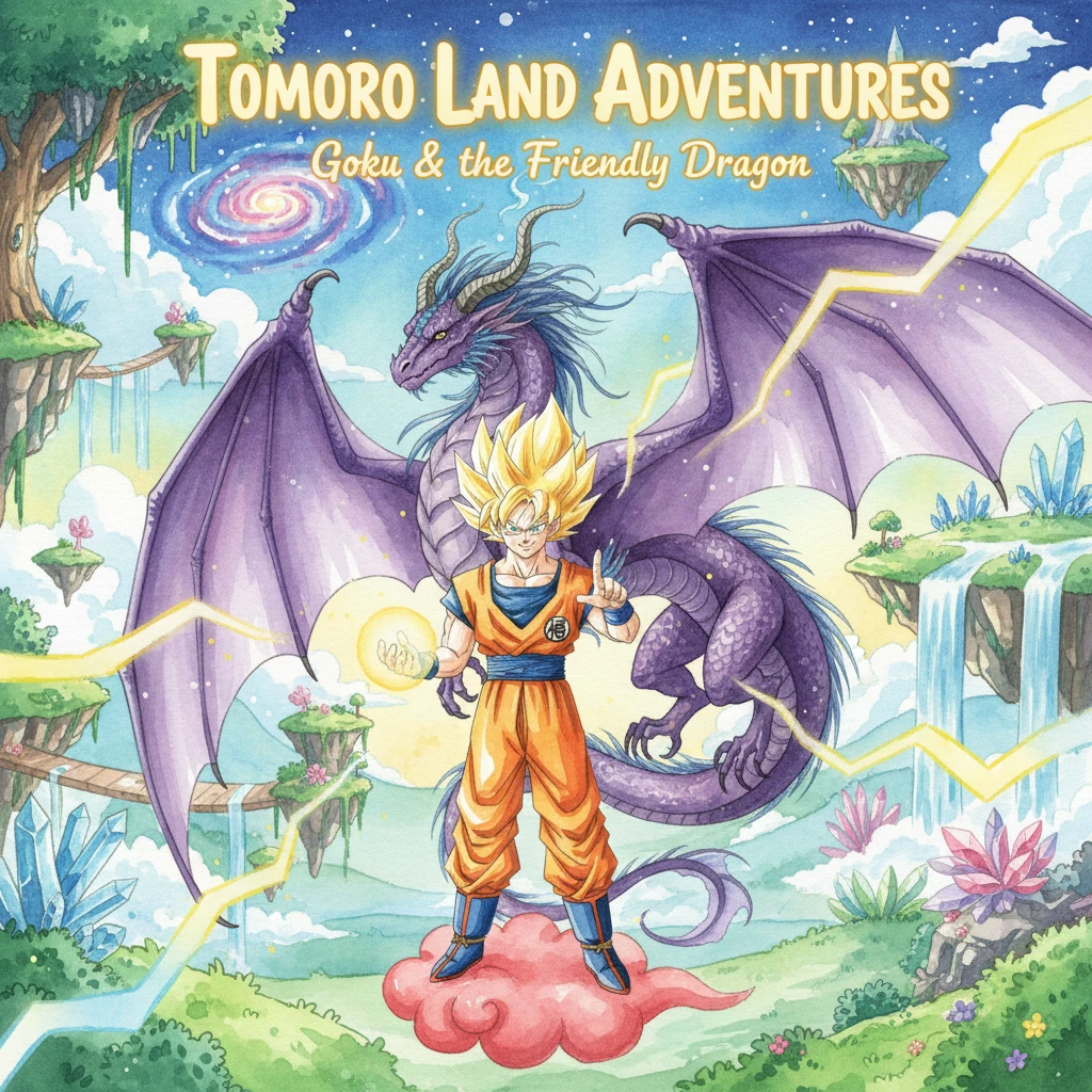Goku's Neon Rhythm: The Dragon of Tomoro Land