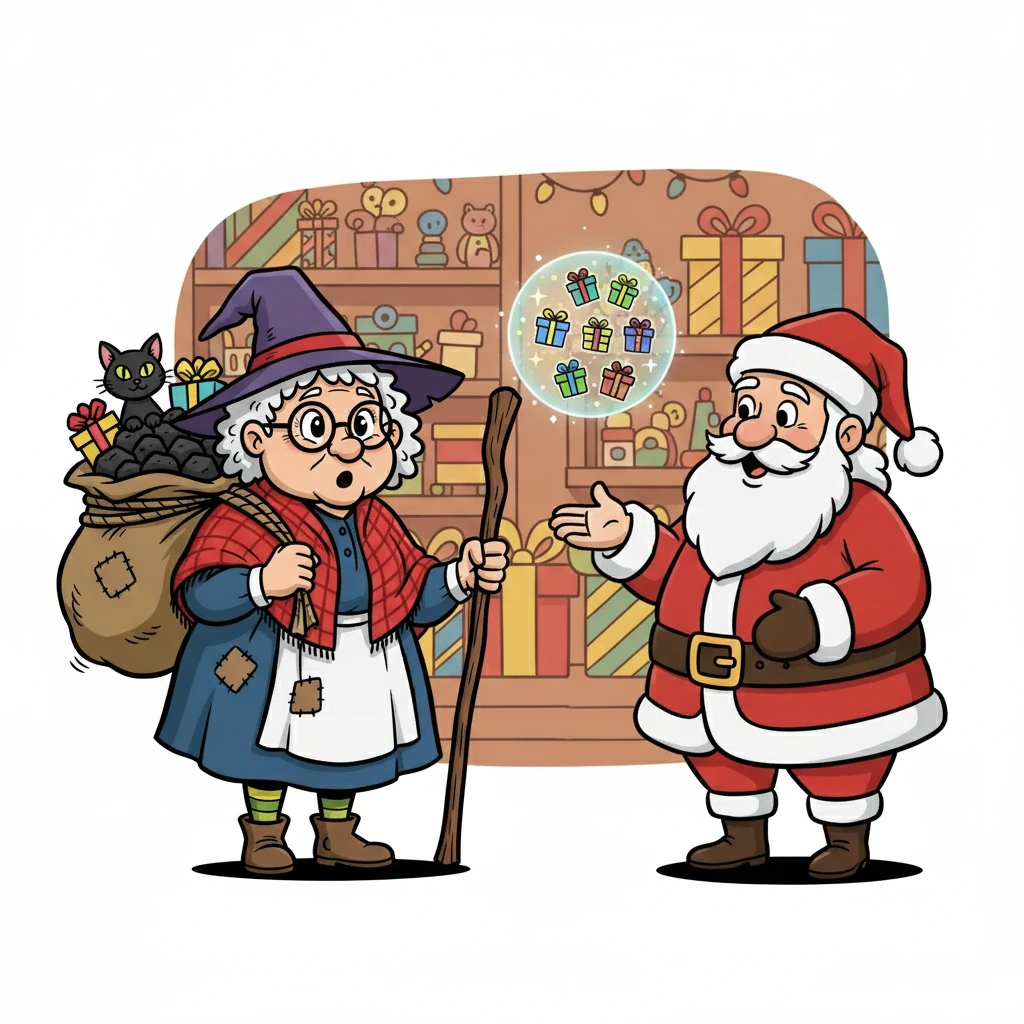 Santa suggested she try something different. Instead of focusing on the coal, why not find a way to make it less…punishing? He offered her a new perspective, a chance to reframe her role.