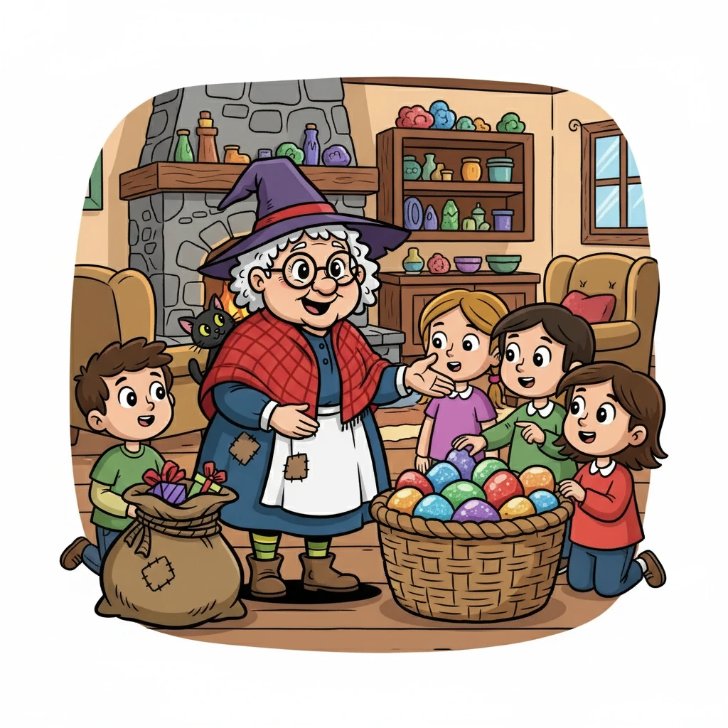 The children were surprised but delighted. They looked at the rocks with curiosity and wonder. Befana explained that each rock was a reminder of their kindness and good behavior.