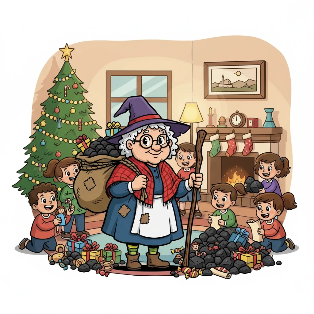 Word spread, and soon, all the children looked forward to Befana's visit. The coal was still there, but it wasn't the focus. It was now a symbol of learning and potential.