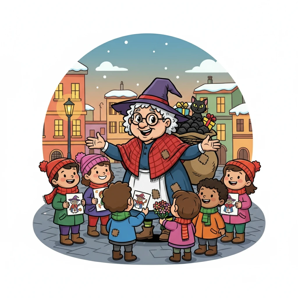 Befana's heart swelled with happiness. She realized that changing perceptions was possible with a little creativity and a lot of heart. She felt truly seen and appreciated.