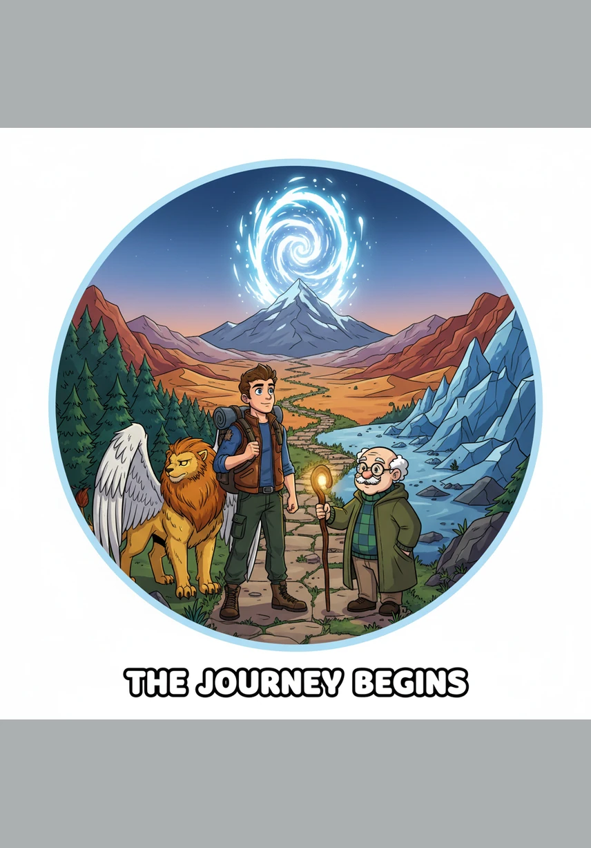 Halfway through his journey, he reached into his pocket and pulled out a golden compass, a gift from his grandfather. Its steady needle gave him the courage to keep moving through the desolate landscape.