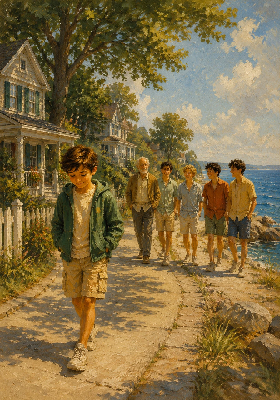 Leo lives in a charming house in the heart of Oakville, but he always takes the long way around town to avoid the vast, blue horizon. To him, the lake is a giant, unpredictable mystery that feels far too big and deep for comfort.