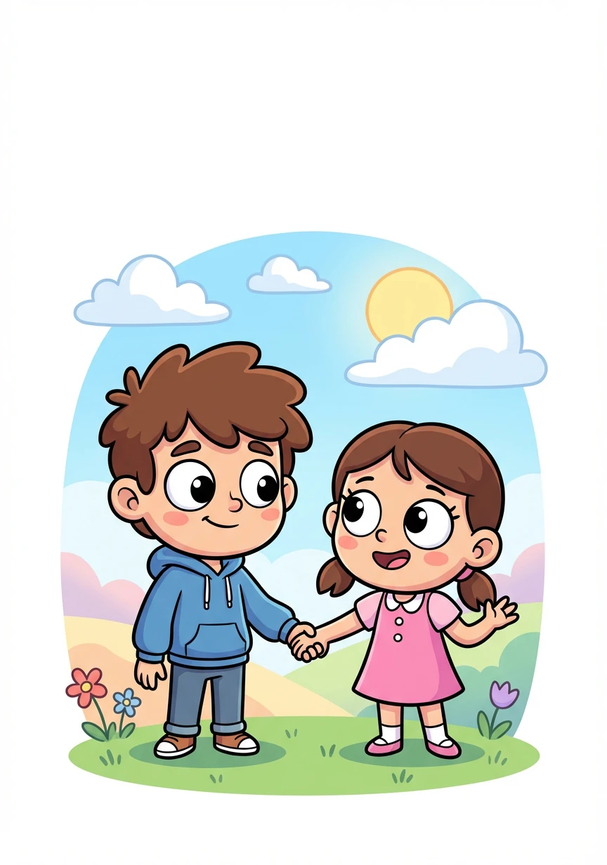 Francis smiles and admits he feels the same way. He gently takes Cadence's hand, their fingers intertwining.