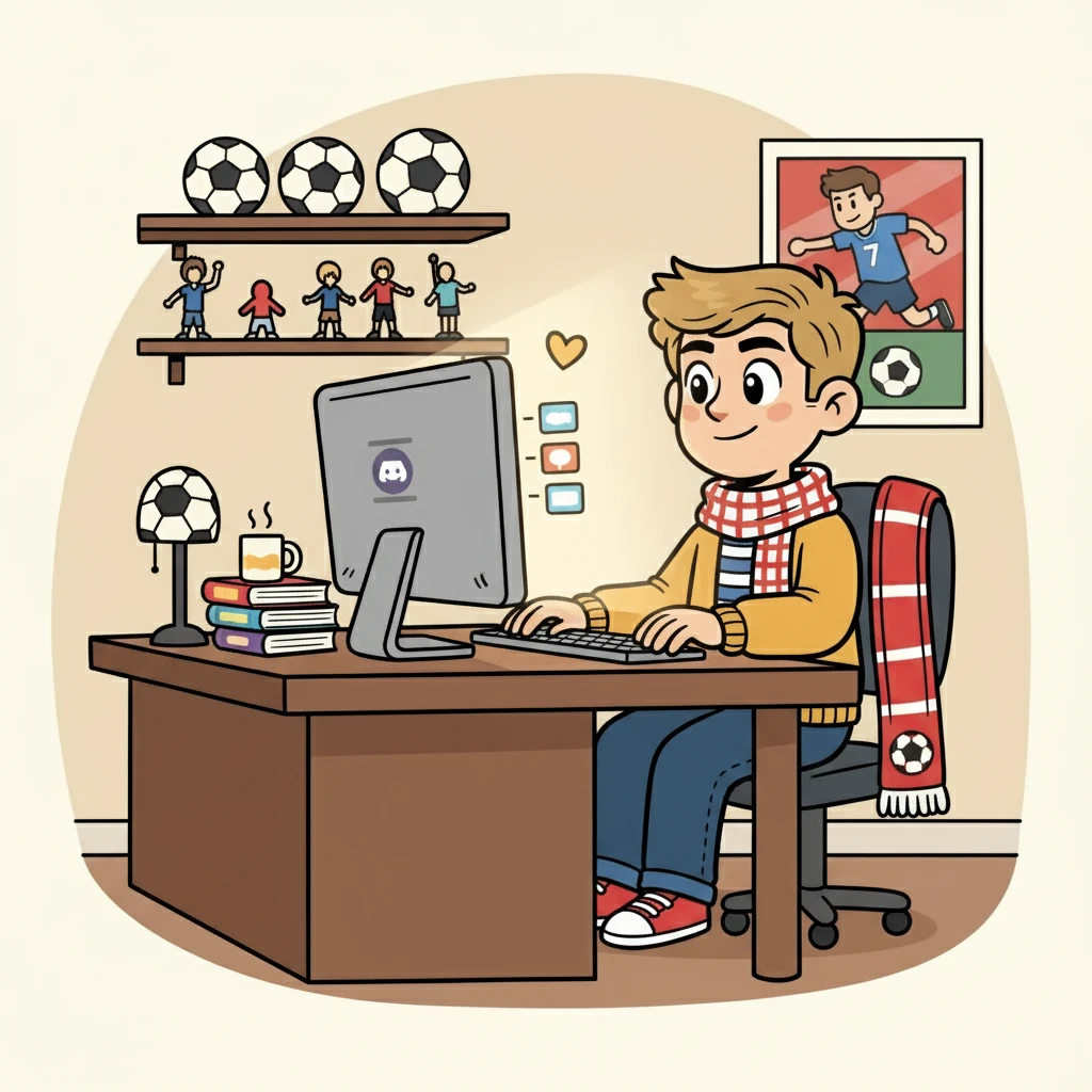 Ryzzle, un jeune Belge blond de 18 ans, passionné de foot et d'anime, était assis devant son ordinateur, le regard rivé sur l'écran. Il était en train de discuter sur le Discord de Nath_estla, un streamer qu'il suivait assidûment. L'ambiance était détendue, et il sentait déjà la joie monter en lui.