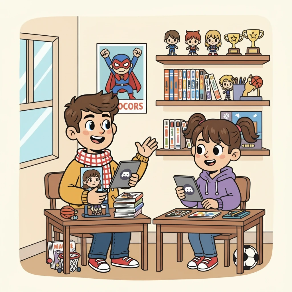 Ryzzle et Atia passèrent des heures à discuter sur Discord, partageant leurs rêves, leurs peurs et leurs passions. Ils découvrirent qu'ils avaient beaucoup en commun, de leur amour pour les mangas à leur passion pour le sport.