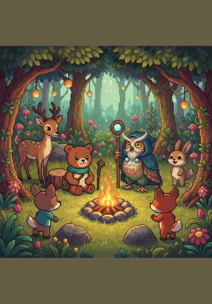 بمرور الوقت، أصبح نونو بطلاً حقيقياً في التحكم بغضبه، وصار يتنفس بعمق كلما شعر بالانزعاج ويطلب المساعدة بكلمات لطيفة بدل الصراخ. عاد نونو ليلعب مع أصدقائه في الغابة بابتسامة مشرقة، وصار الجميع يحبون اللعب معه لأنه تعلم كيف يحول غضبه إلى هدوء وفرح.