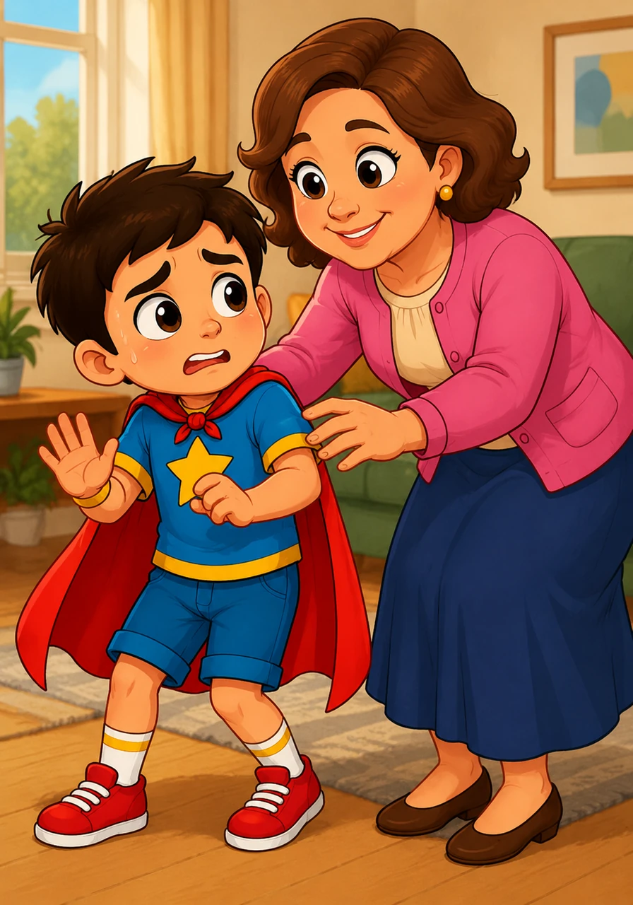 Suddenly, Nour began to feel a sense of unease and discomfort without knowing exactly why. He felt someone getting much too close to his personal space, which made him feel very nervous.