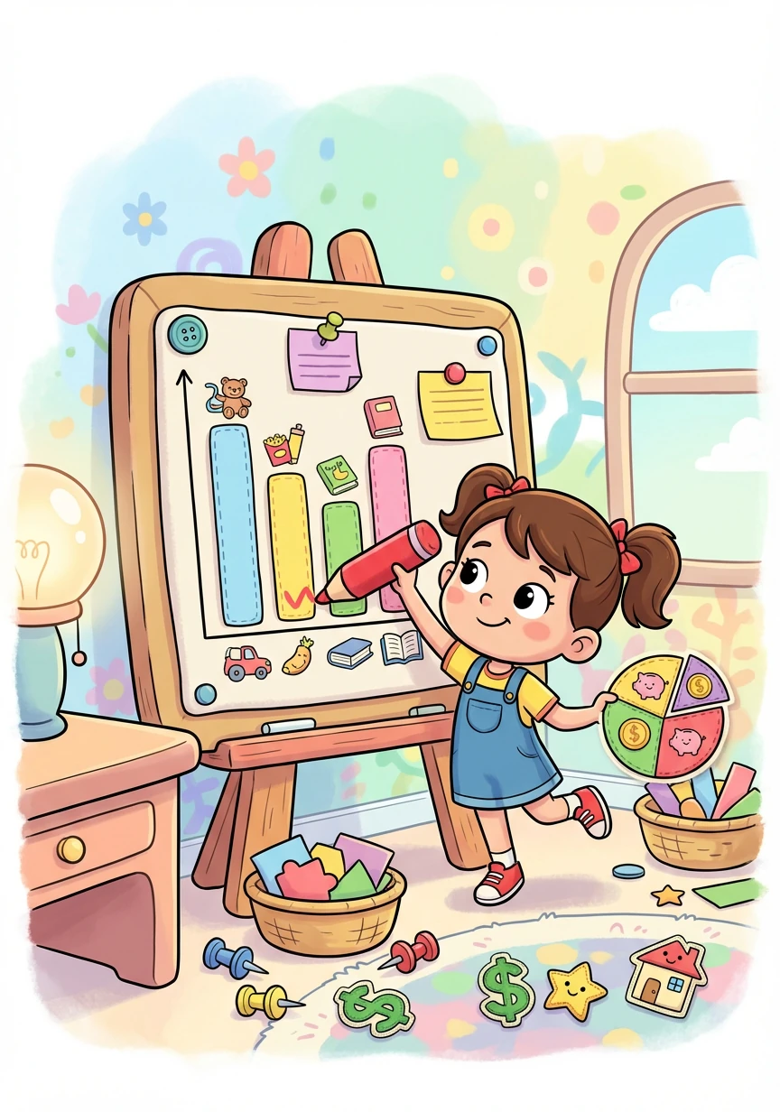 With the core functions in place, Penny adds more features, like visual charts and graphs to make it easier to understand her spending habits.