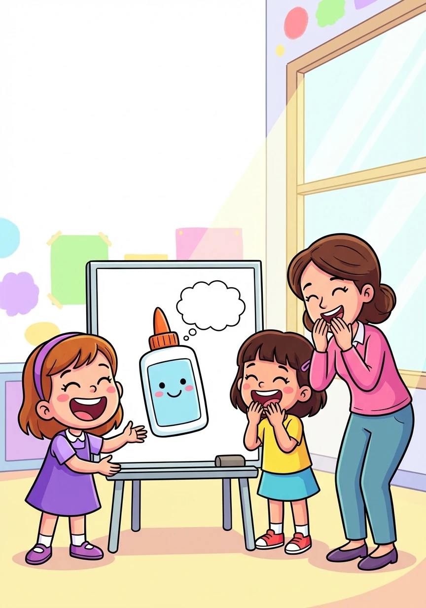 Penny learned a valuable lesson about listening carefully and asking questions when unsure. From that day on, she always clarified instructions, and the 'glue incident' became a funny class story.