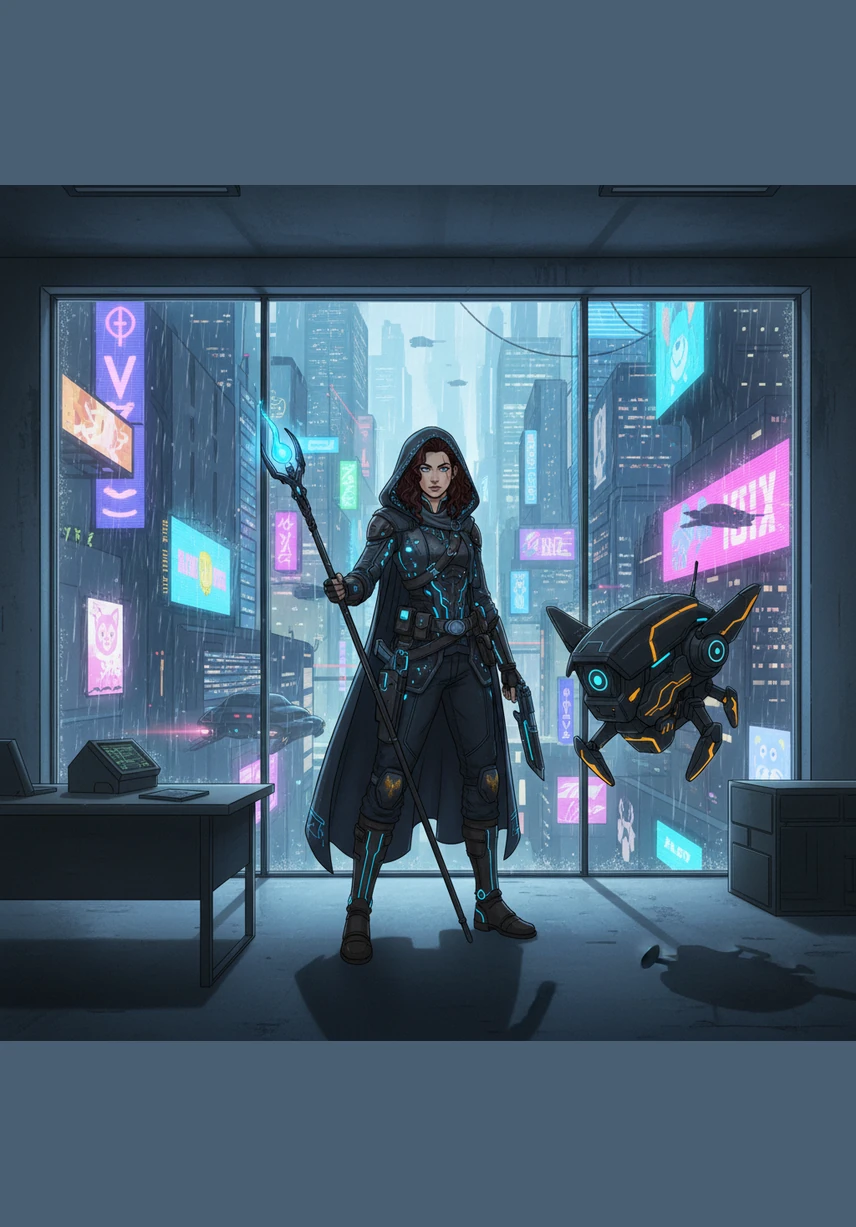 Kiran stands by a large window, her gaze fixed on the horizon with a strength that belies her restricted life. Her beauty is undeniable, and her presence radiates a quiet independence that even the cold walls of her uncle’s mansion cannot dim.