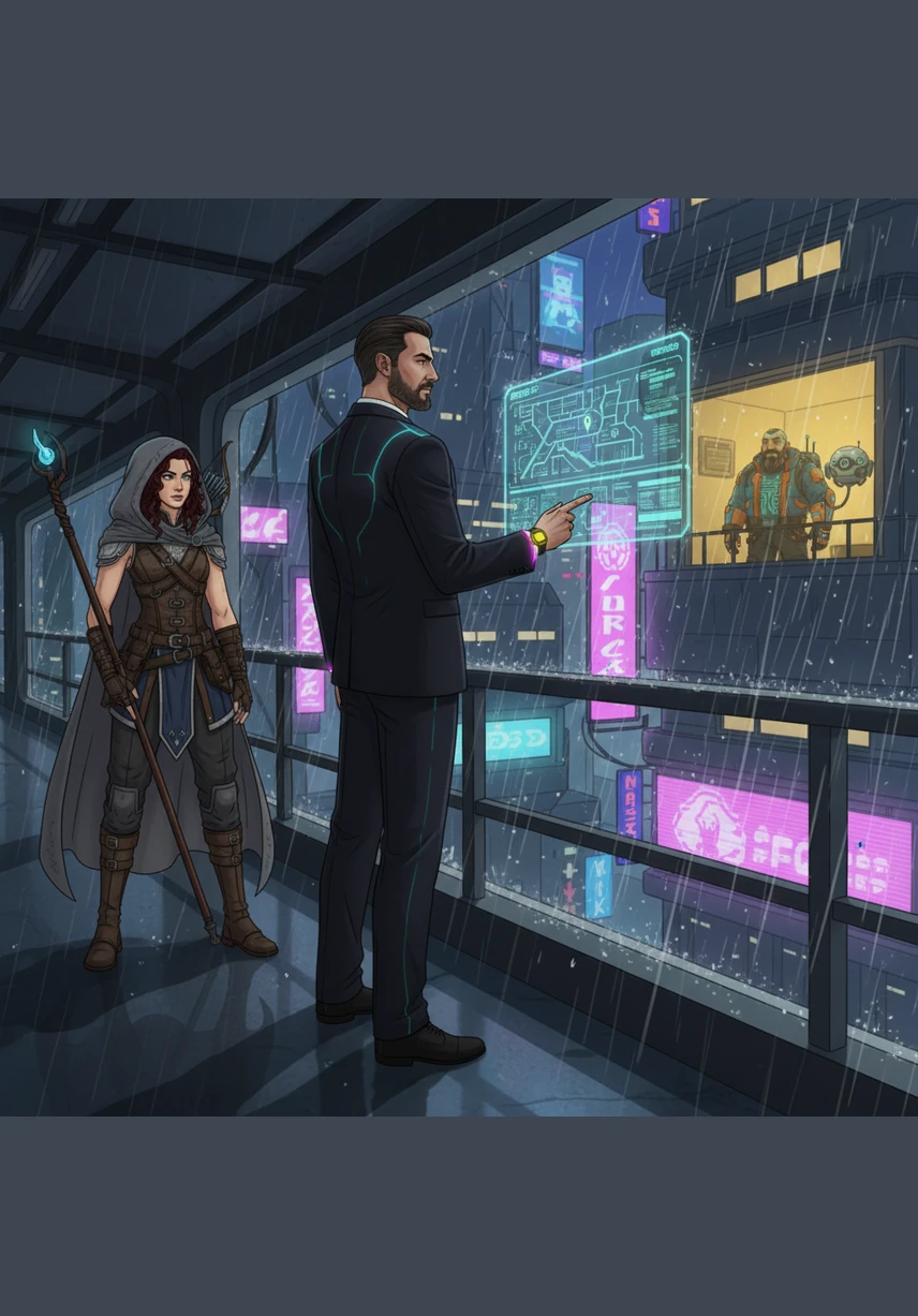 Devraj, a powerful and stern politician, watches Kiran from the doorway with a cold, calculating expression. He treats her not as family, but as a piece on a chessboard, ensuring she never makes a move without his permission or knowledge.