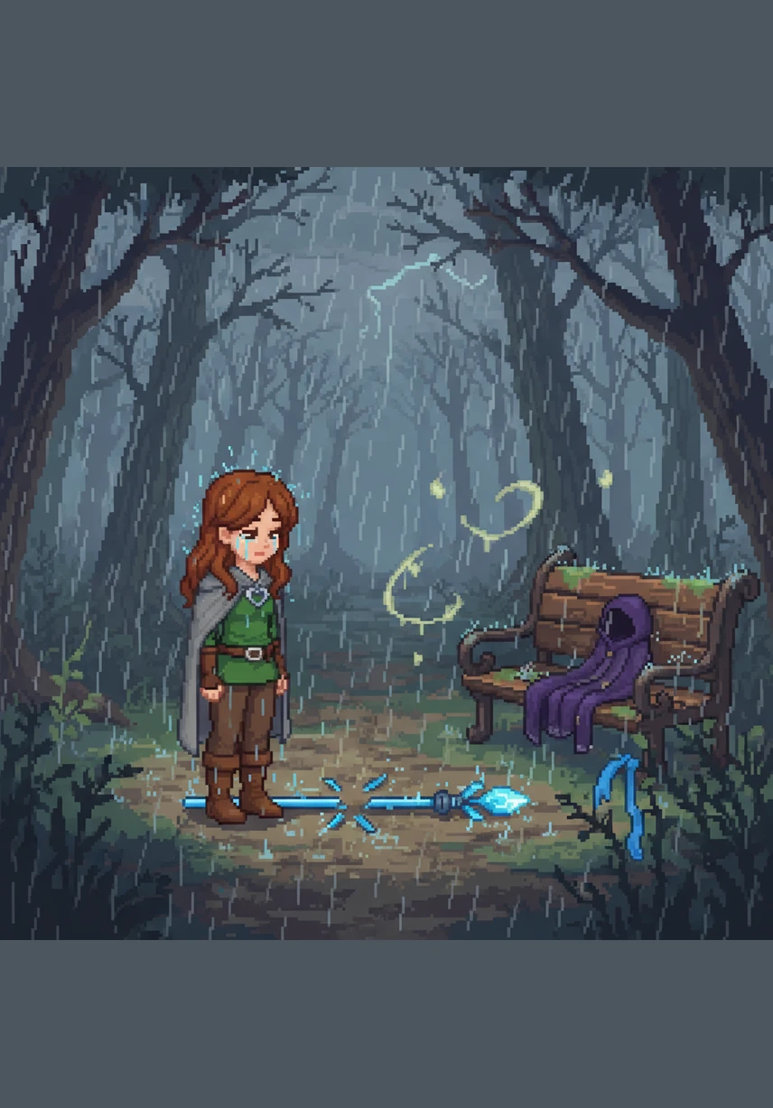 In the tragic aftermath of the revelation, the bond between the twins lay in ruins, destroyed by their own pretense. Nina stood alone in the pouring rain, realizing that some masks can never be removed without destroying the person underneath, leaving only a hollow path of despair.