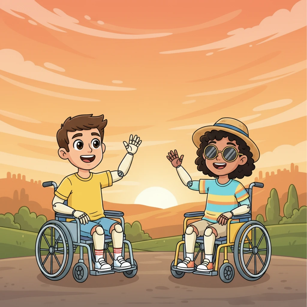 As the sun began to dip below the horizon, painting the sky in hues of orange and pink, Leo and Maya waved goodbye, promising to meet again tomorrow. Leo felt a warmth in his heart, not just from the setting sun, but from the wonderful new friendship he had found.