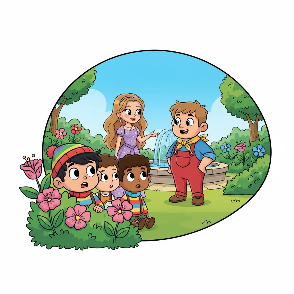 But then, Merrick's eyes widened in disbelief. Right outside, casually chatting with Princess Shayla, stood Buster Brady himself, looking exactly like his TV show character. Buster was oblivious to the Wild Force Rangers sitting nearby.