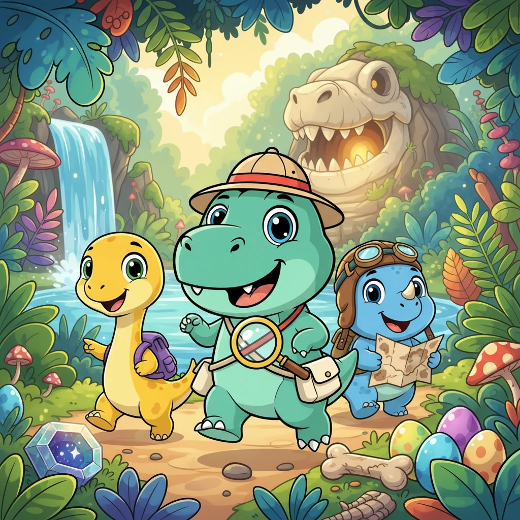 Os Dinossauros e a Grande Descoberta - 动物故事