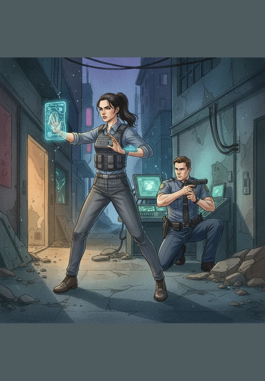 Maya uses the Impersonation Detection feature to scan the digital world for anyone using her identity without permission. She discovers a suspicious account and immediately sends a report to the authorities, reclaiming her voice and her image with a single tap.