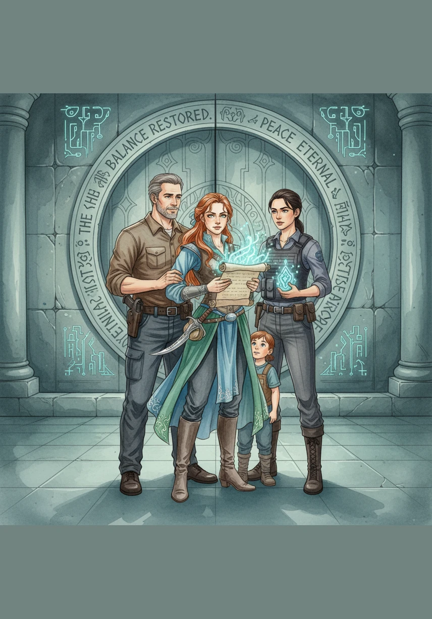 Under the starlit sky, Maya looks out over the city, feeling a new sense of freedom and security. She knows that she is never truly alone, backed by a powerful network of technology and community care that keeps her world bright and safe.