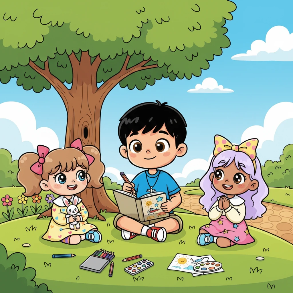 Determined, Kenji decided to focus on his own passions, finding joy in new hobbies and interests. He was often seen happily sketching in his notebook, surrounded by new, supportive friends who genuinely appreciated him. A small, genuine smile slowly returned to his face.
