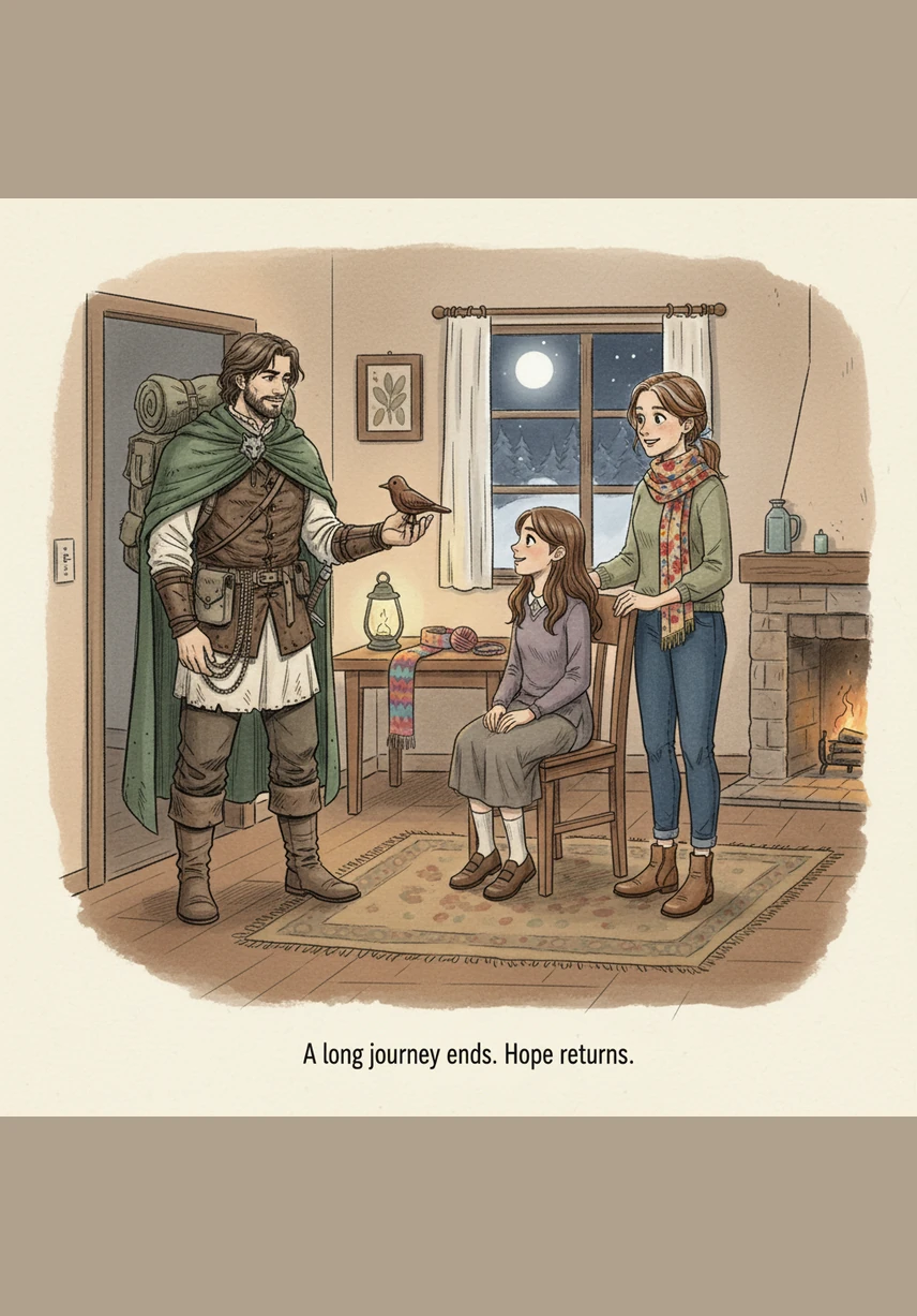 Upon entering the house, Daniel tries to show his mother his achievement, but she waves him away without a second glance. She tells him to put the paper down and get straight to the kitchen to wash the dinner dishes because Lina is too exhausted to help.