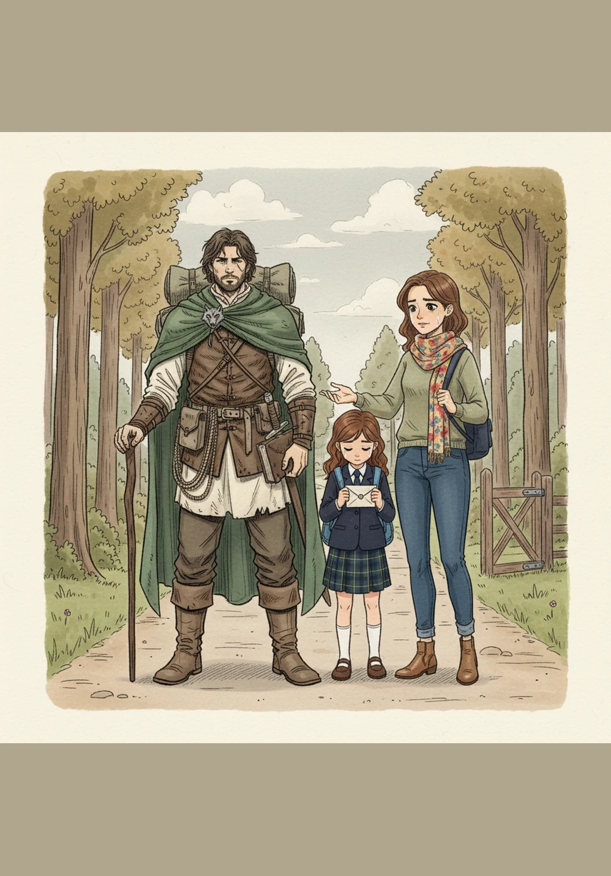 As Daniel scrubs the plates, he hears the front door burst open and Lina’s excited voice announcing a small gift she received from a teacher. His parents immediately drop everything to shower her with kisses and praise, their cheers echoing into the kitchen.