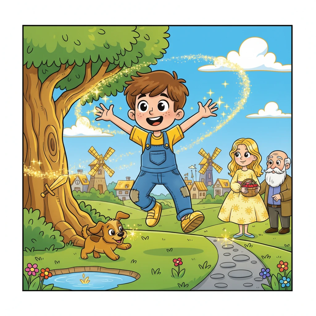 Le Secret de la Touche Dorée de Léo - fairy-tale