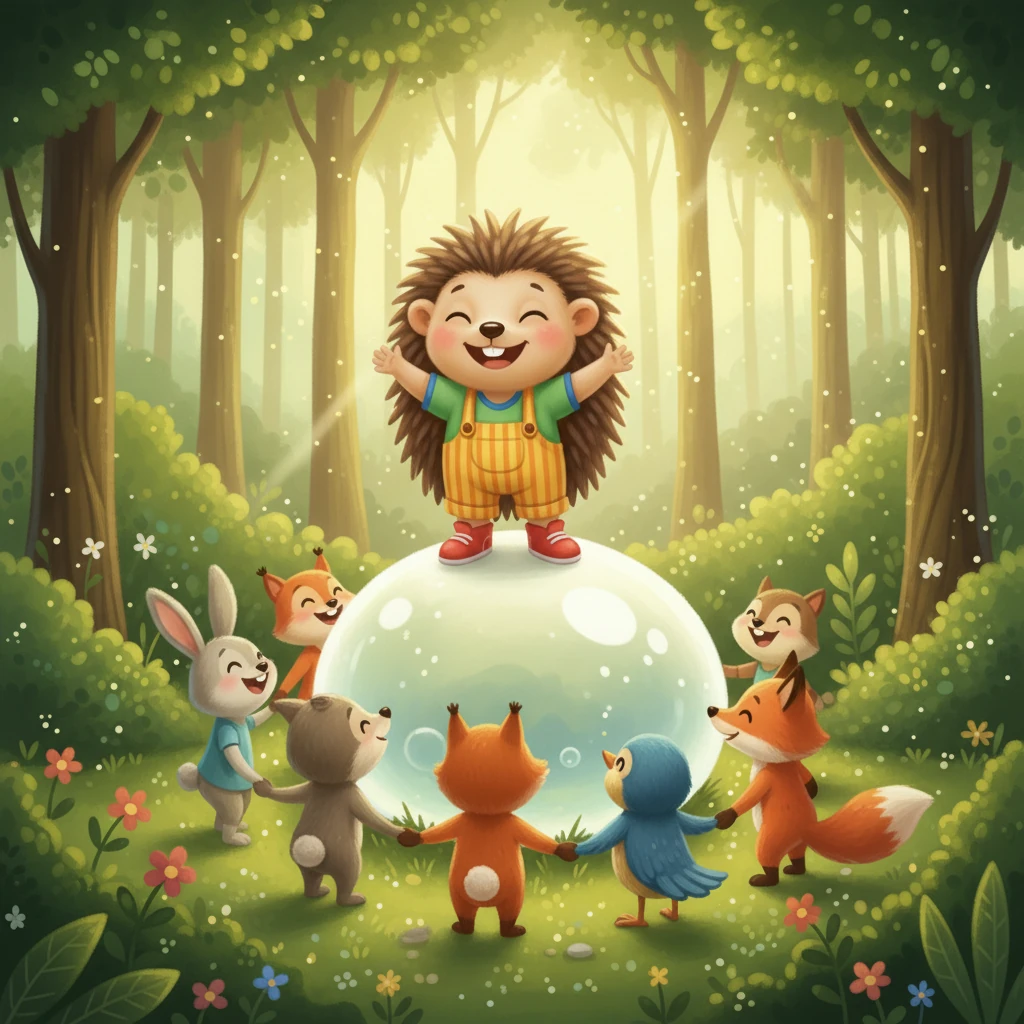 تیغک با غرور به دوستانش نگاه کرد. آنها قول دادند که همیشه مراقب جنگل خود باشند و هیچ‌وقت اجازه ندهند دوباره کثیف شود. تیغک می‌دانست که با دوستی و همکاری، می‌توانند هر کاری را انجام دهند و جنگلشان همیشه زیبا خواهد ماند.