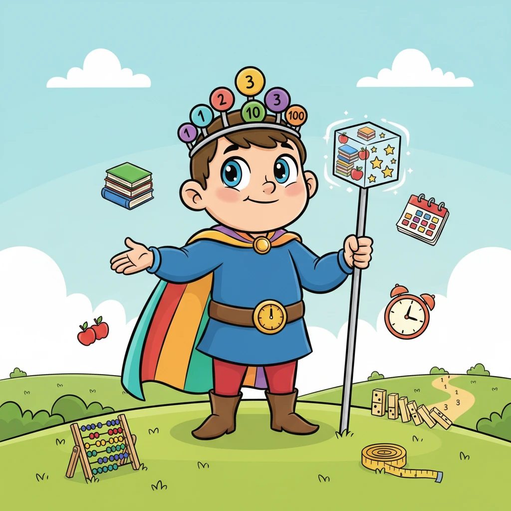 Затем Числительное, аккуратное и точное, встало с достоинством. Оно уверенно заявило, что без него не было бы порядка, счета или измерения. Числительное подчеркнуло, что именно оно организует мир, отсчитывая количество и определяя последовательность.