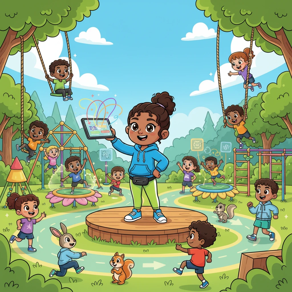 Thanks to Pip's amazing Sparkle System, Giggle-Gym Gardens was now the happiest, most organized place in the whole forest! Everyone knew exactly where to go, and the gym hummed with joyful activity, all thanks to Pip Sparkle and her clever plan.