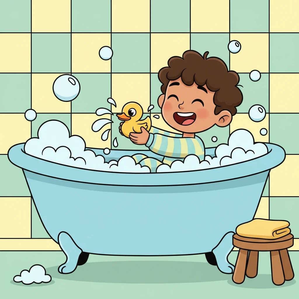 On nights when he had a little more time, Dani loved to sink into a warm, bubbly bath. He would splash and play with his favorite rubber ducky, letting the cozy water soothe him. It was the perfect way to unwind.