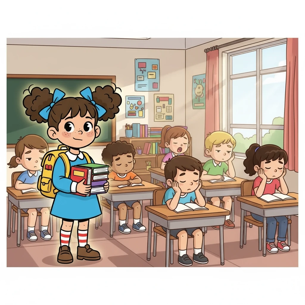 No primeiro dia de aula, Ana Lauren observou a turma. Alguns colegas pareciam desmotivados, mas ela sentia um brilho dentro de si.