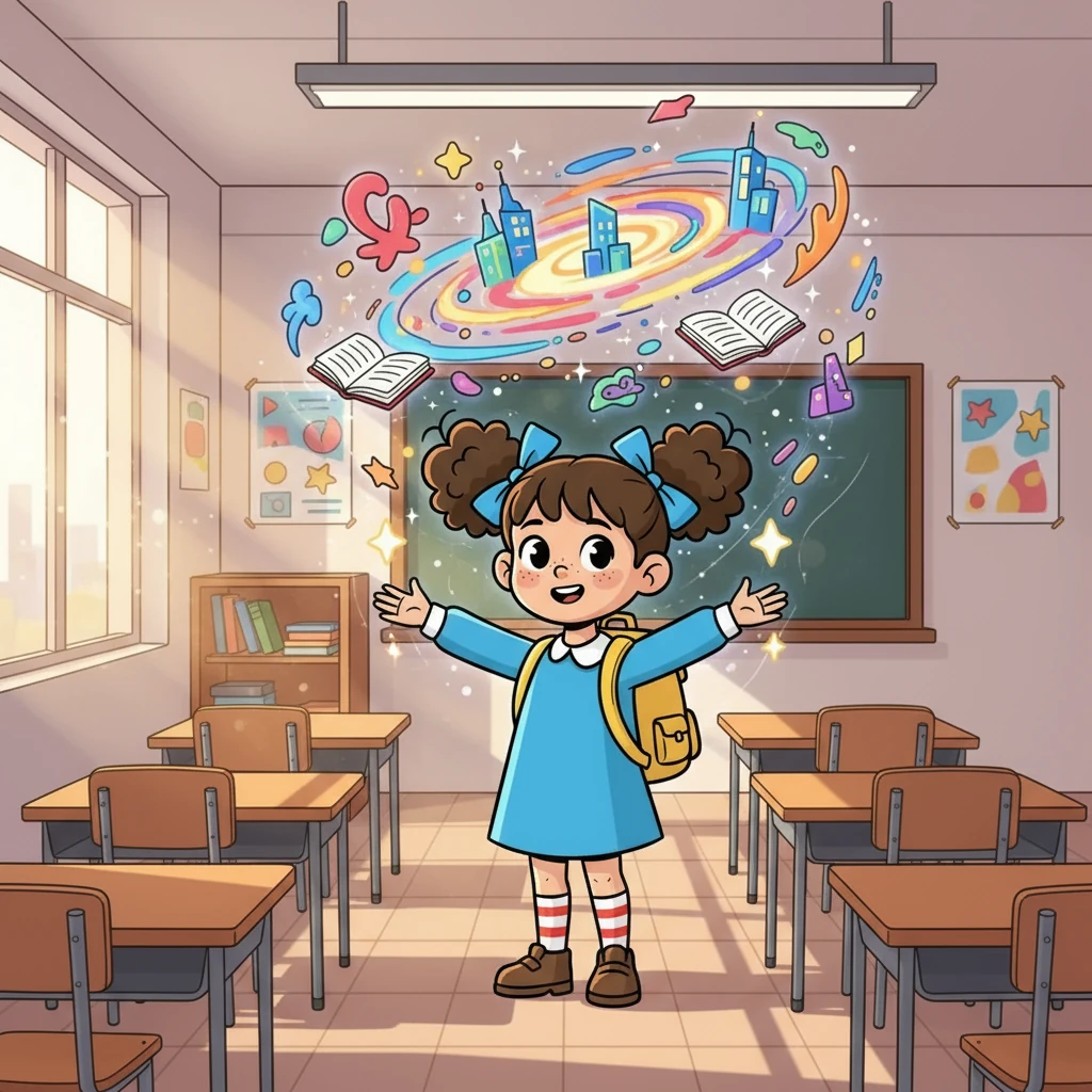 A sala de aula era simples, mas Ana Lauren via ali um universo de possibilidades. Ela imaginava um futuro melhor.