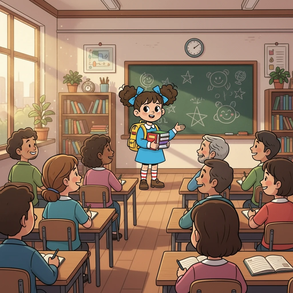 Ela falou sobre a necessidade de mais apoio para os alunos da EJA. Ela queria um futuro melhor para todos.