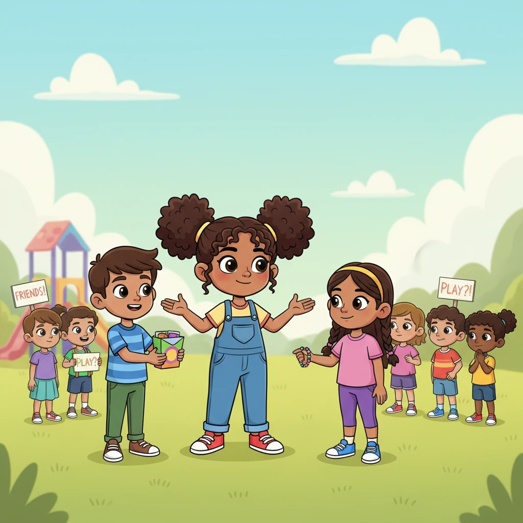 After her victory, the same children who used to whisper now wanted to be Lily's friend. But Lily smiled kindly, remembering the friends who had always been there for her—sharing snacks, playing games, and cheering her on, long before she won any medals.