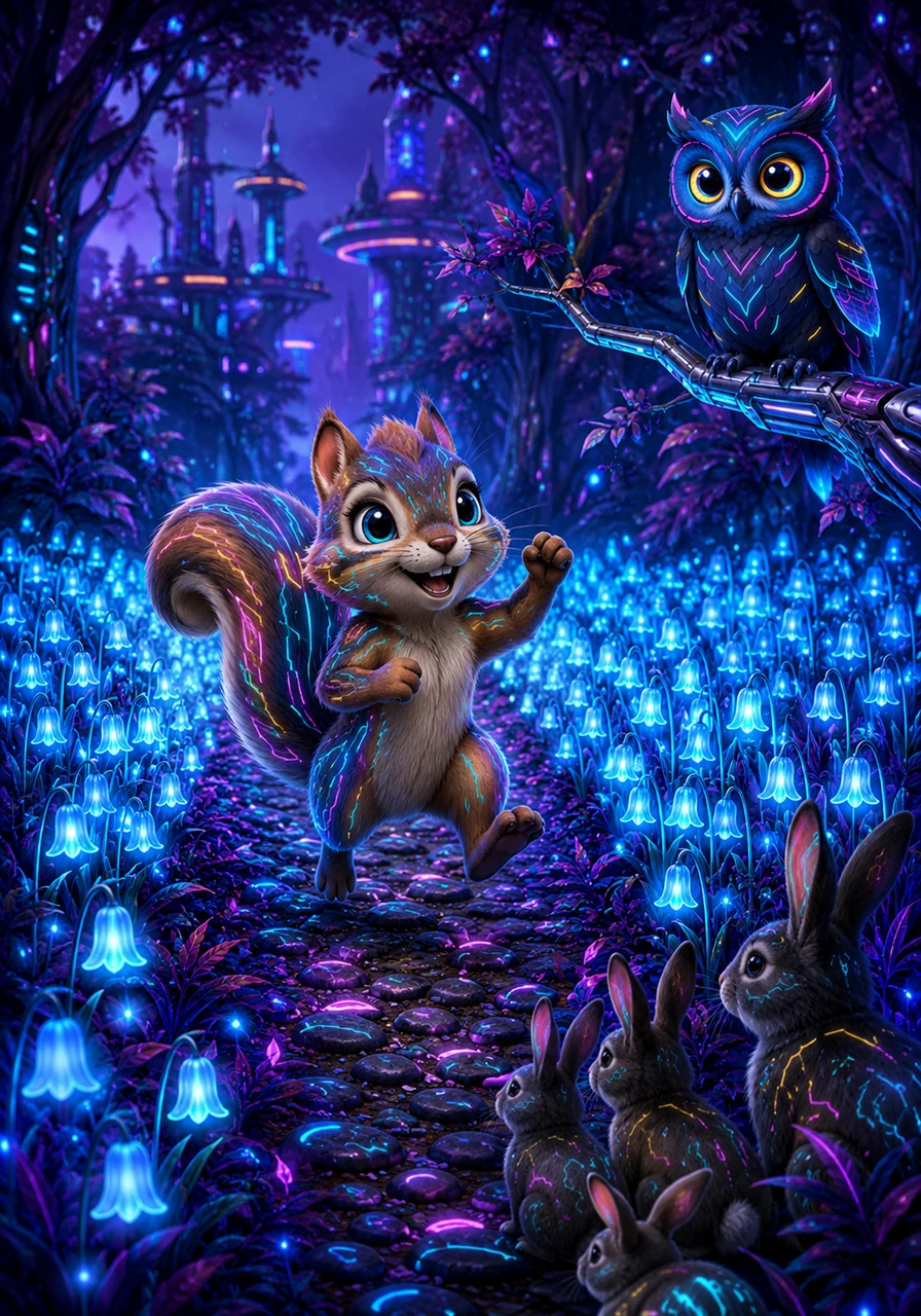Sammy skips along the pebble path, counting out loud as he passes ninety-nine bluebells and reaches the milestone of one hundred. He feels proud as he masters the jump from two-digit numbers to the magical world of three digits.