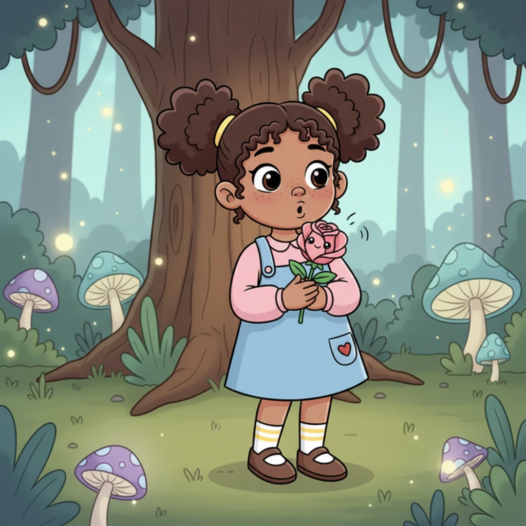 Lily leaned in, completely captivated, her boredom long forgotten. "A magical world? Really?" she whispered, her voice full of awe. Rosalind nodded, her petals gently swaying, and promised to share more if Lily promised to keep their secret and be brave.