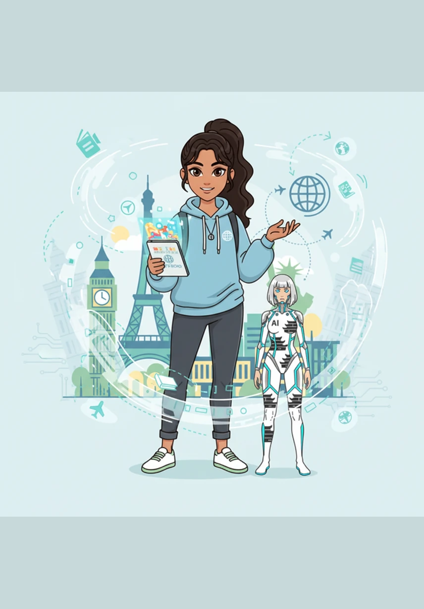 As the digital storybook takes shape, Elena realizes she has moved from being a simple observer to an active storyteller. She is no longer just looking at the culture; she is translating its beauty through her own unique perspective and modern tools.