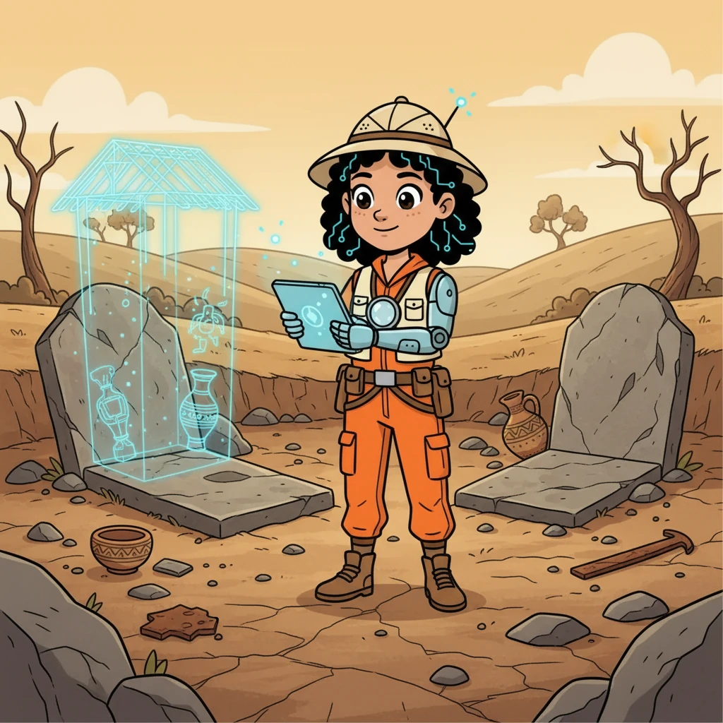Next, Anya turned her attention to Jumbaktas, an ancient burial site. She scanned the area, using her advanced sensors to uncover lost artifacts and reconstruct the lives of those buried there. She felt a deep connection to the past, a sense of respect for the ancestors.