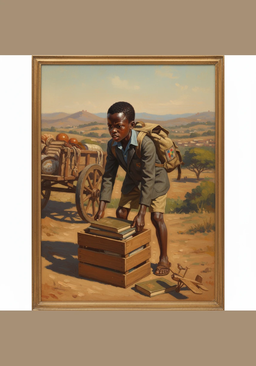 Lebo found a sturdy wooden branch and placed it over a small, sharp rock to create a first-class lever. As he pushed down with all his might on one end, the giant boulder on the other side slowly began to rise.