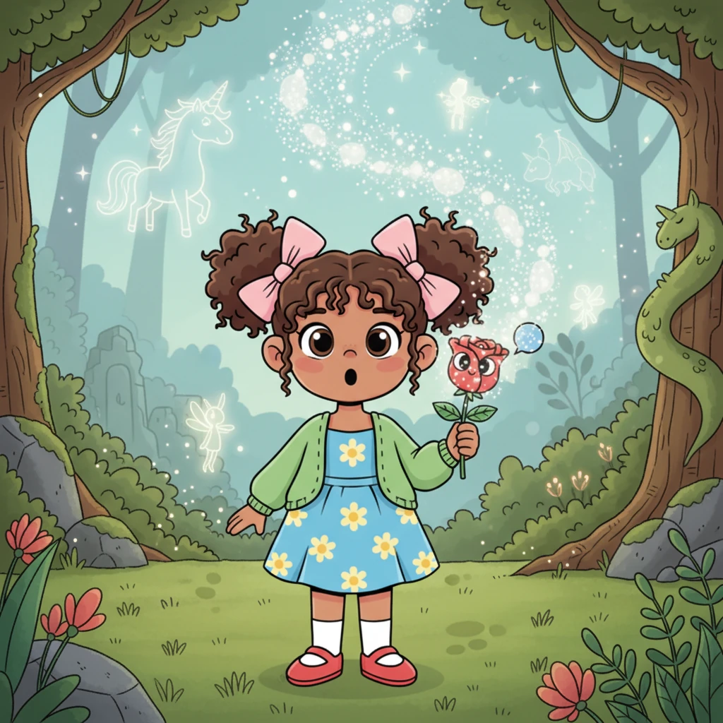 The wise rose explained that the magical world hadn't truly vanished, but merely faded from sight because people stopped believing. It said that when imaginations grew dim, the magic grew quiet, waiting for someone to remember and believe again.