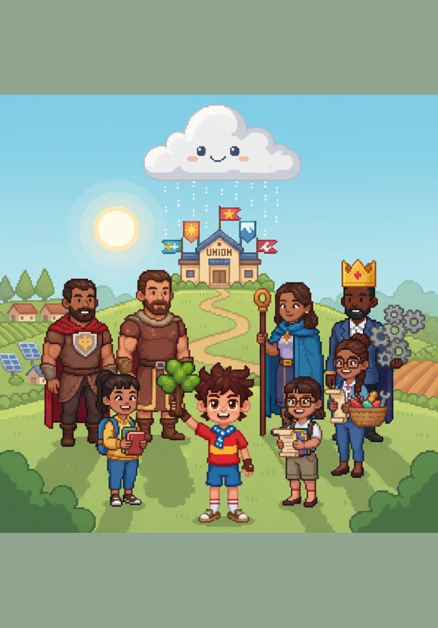 Seis países forman una pequeña familia y comparten sus recursos. Ellos creen que si trabajan unidos, todos los ciudadanos estarán más felices y seguros.