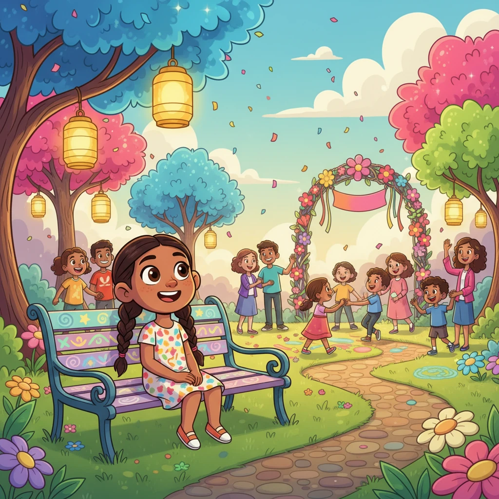 Sunbeam Hollow was once again ablaze with color and vibrant life, even brighter than before. The challenges had brought the community closer, teaching them that even in quiet times, their collective spirit could shine through. Anya, watching from a newly painted bench, beamed with pride.
