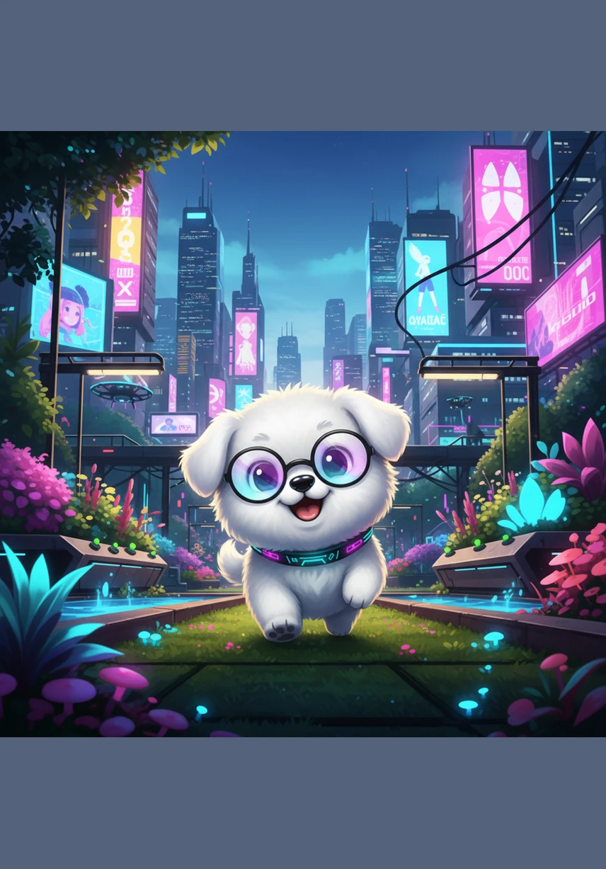 열린 문틈으로 나간 정원에는 노란 나비 한 마리가 팔랑거리며 날아다닙니다. 뭉치는 나비를 따라 초록색 잔디밭 위를 뒤뚱뒤뚱 신나게 뛰어다니며 맑은 공기를 마십니다.